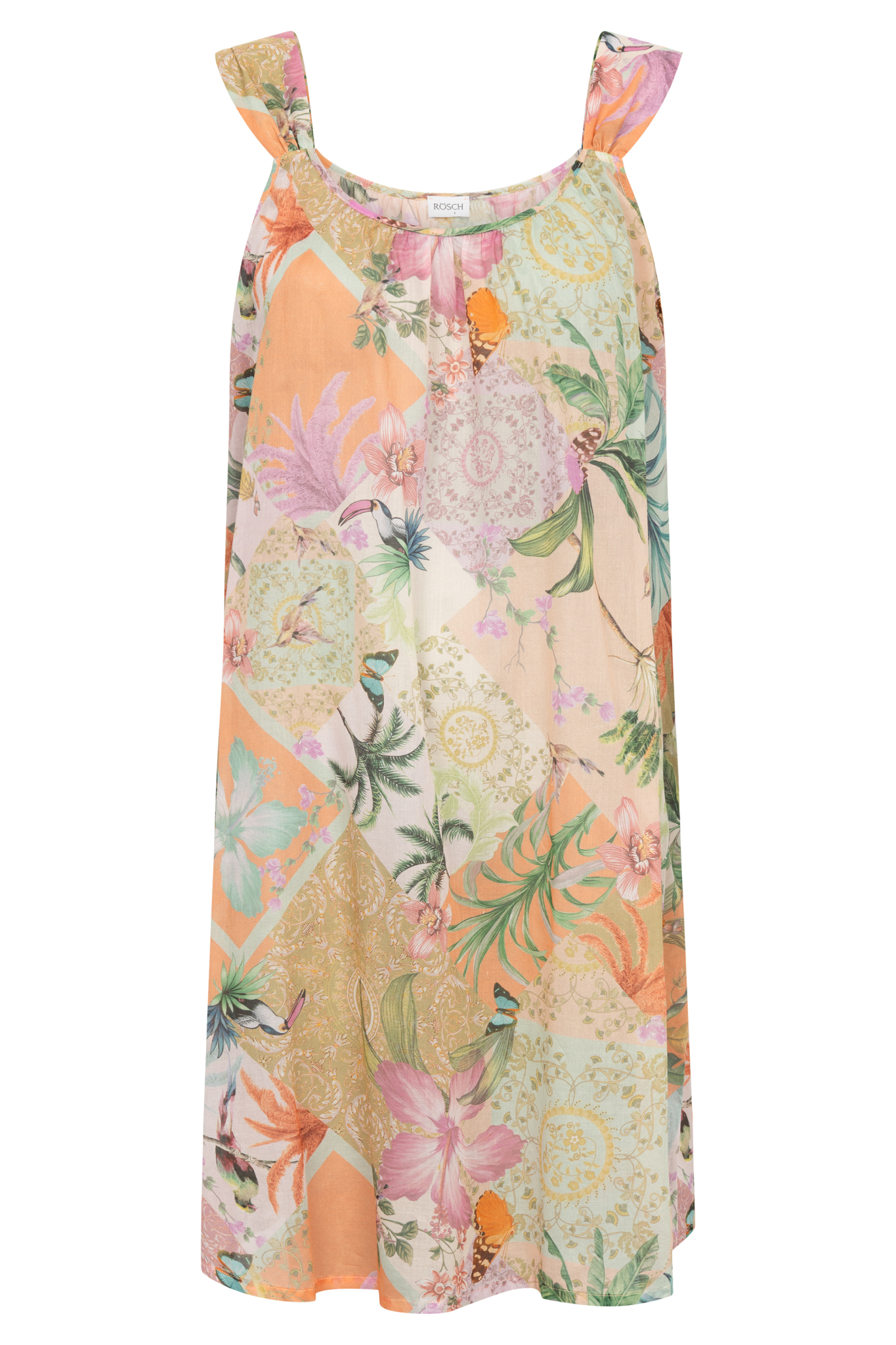 Rösch Nightgown front view in Summer Bloom