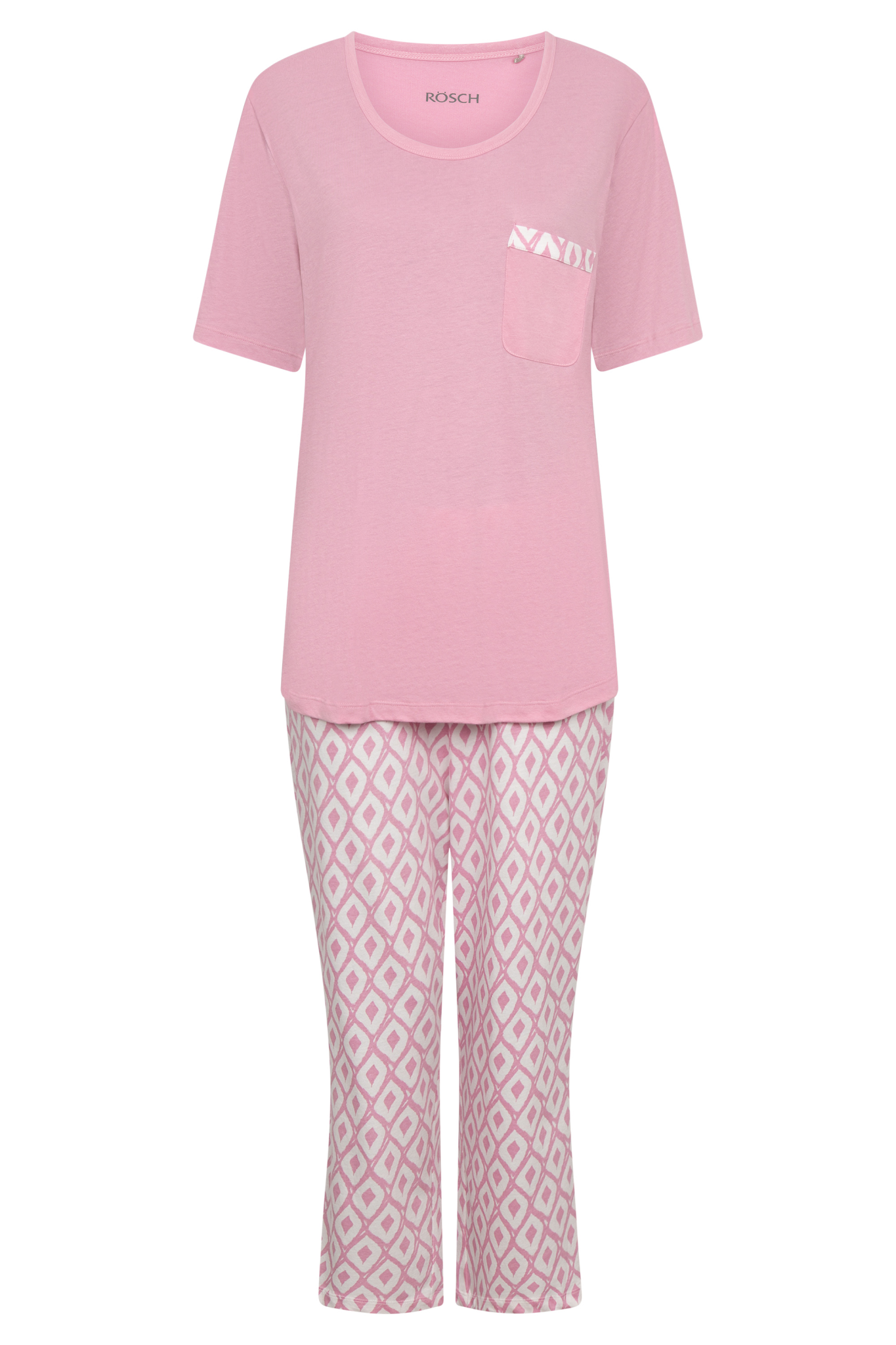 Rösch Pyjamas front view in Graphic Print