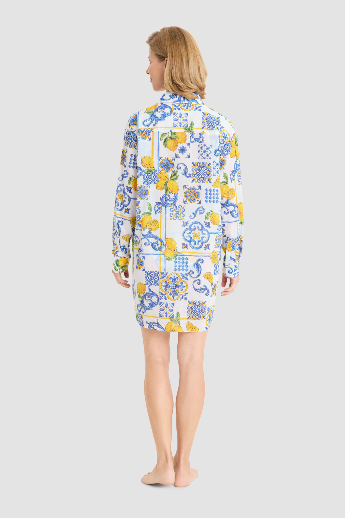 Rösch Beach Dress back view in Super Lemon