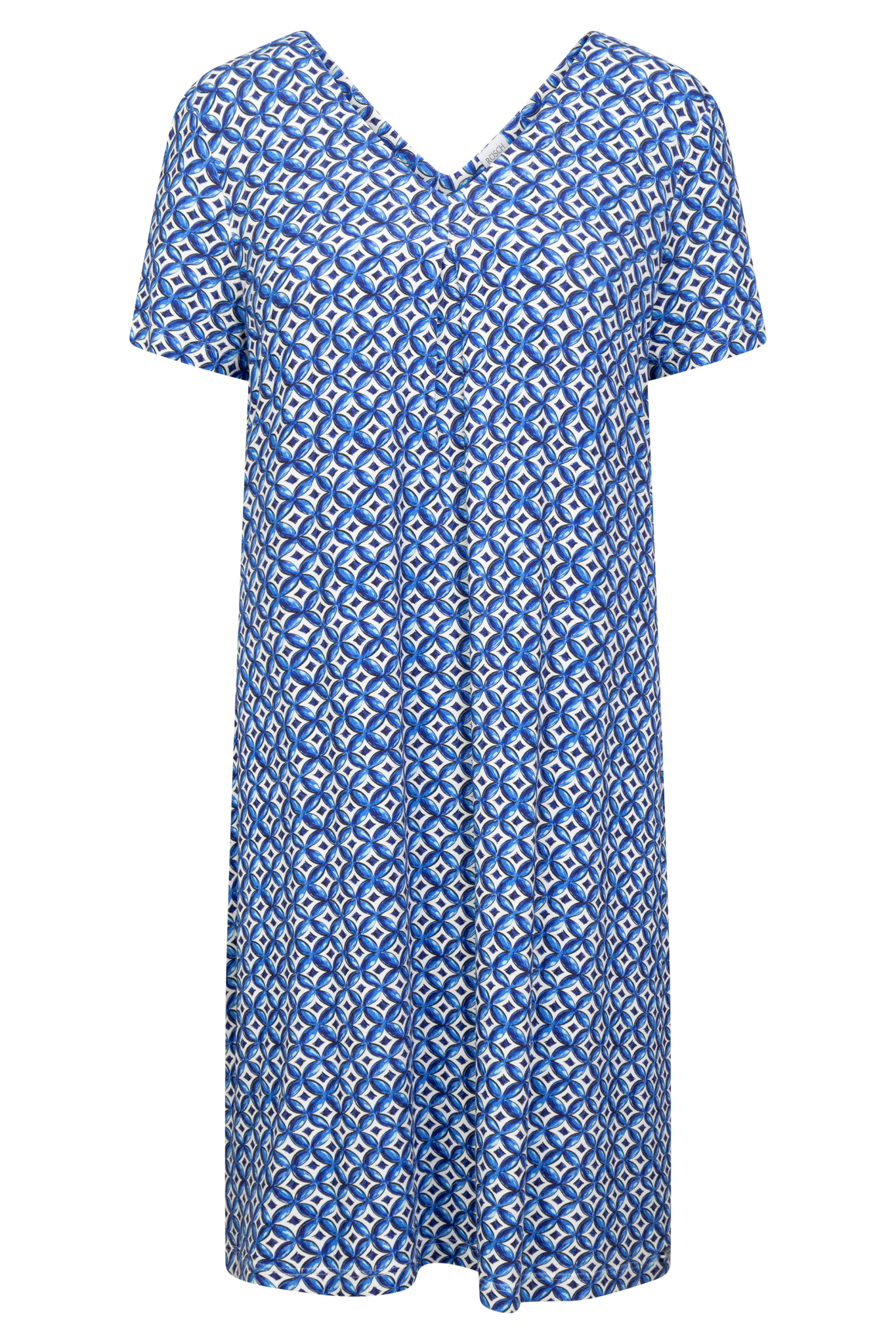 Rösch Beach Dress front view in Graphic Print