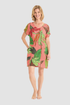 Rösch Beach Dress on model in Modern Leaves