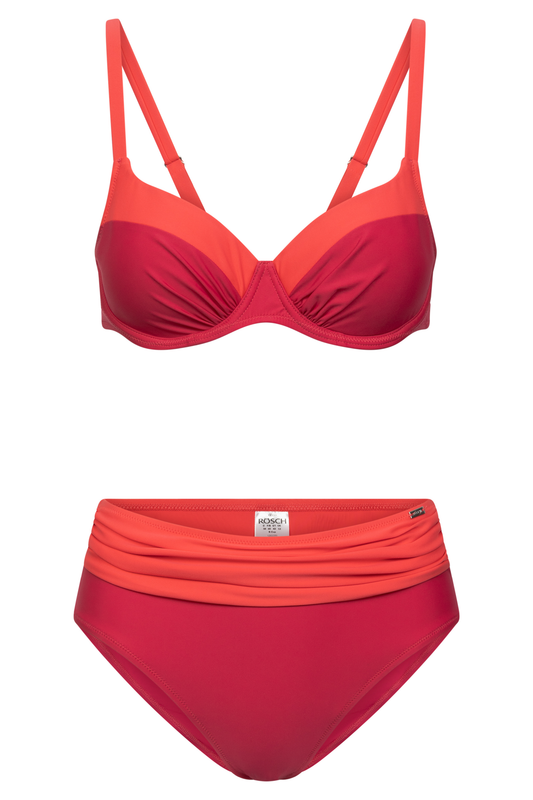 Rösch Bikini front view in Hot Red