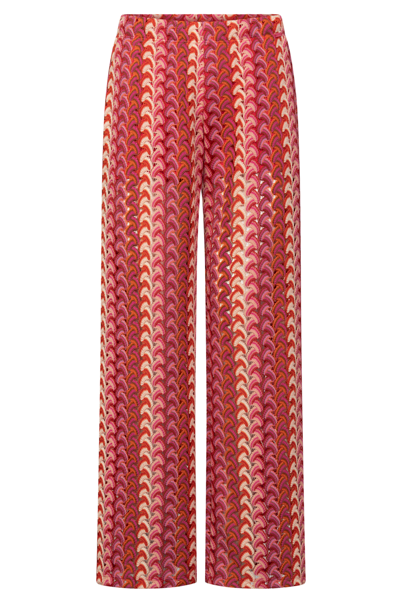 Rösch Lounge Pants front view in Pink-Multicolor