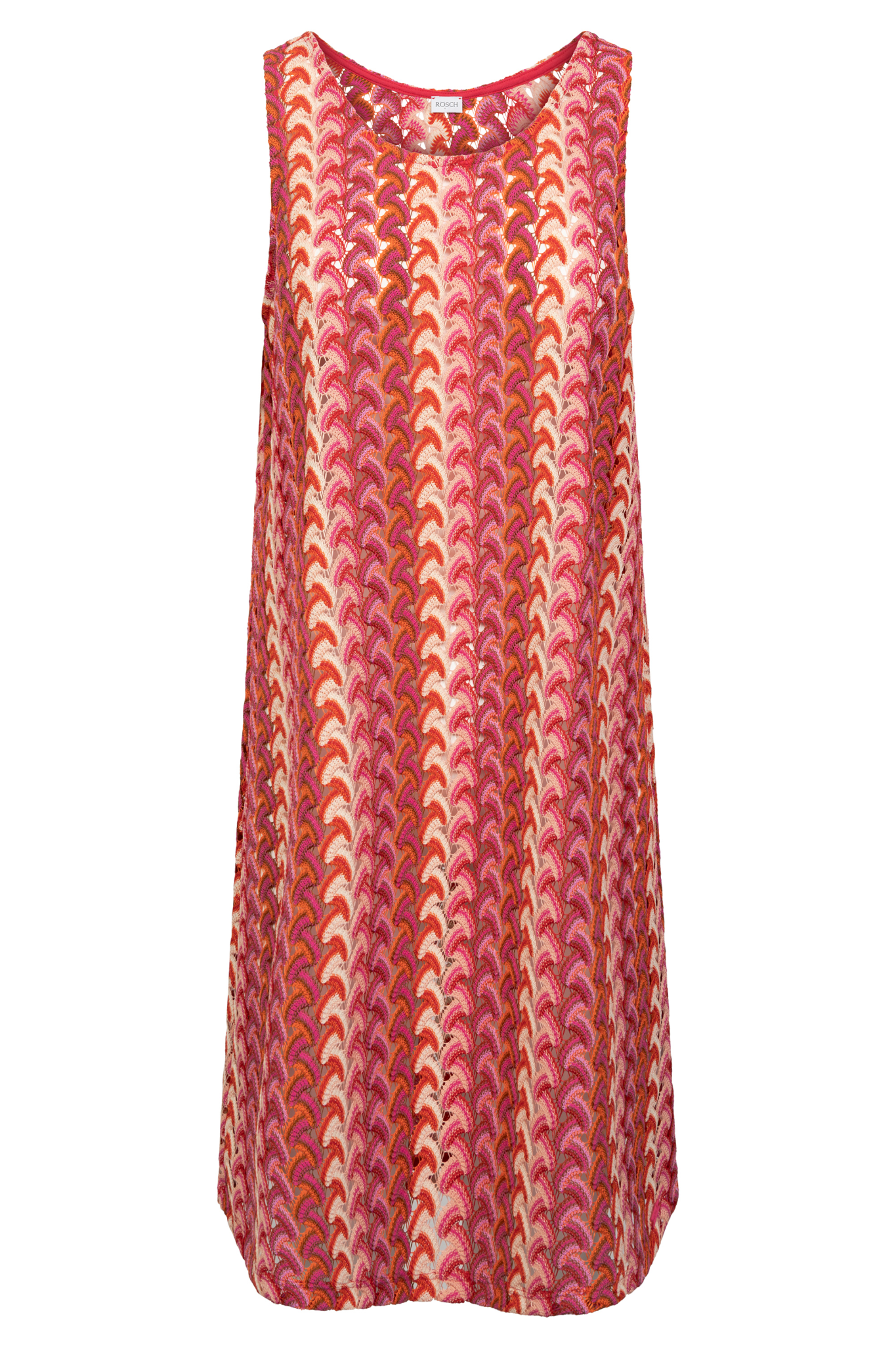 Rösch Beach Dress front view in Pink-Multicolor