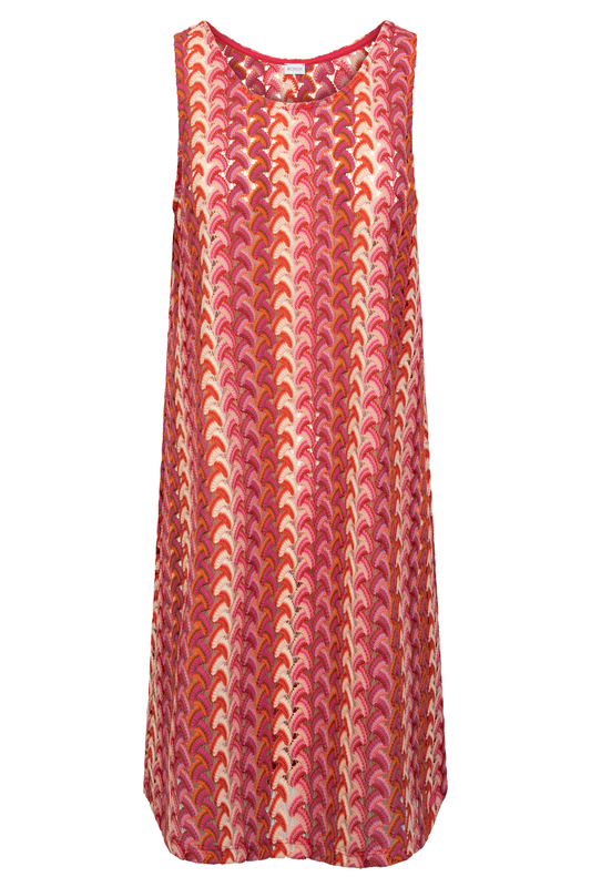 Rösch Beach Dress front view in Pink-Multicolor