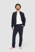 Rösch Lounge Pants on model in Dark Blue