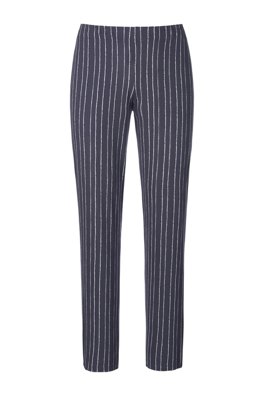 Rösch Lounge Pants front view in Stripe Grey