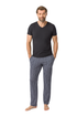 Rösch Lounge Pants on model in Stripe Grey