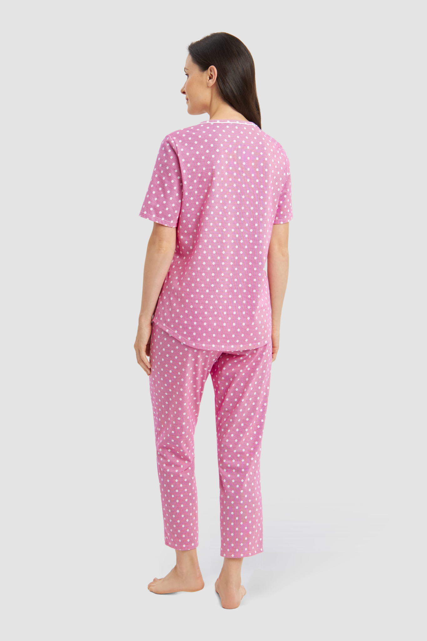 Rösch Pyjamas back view in Fuchsia