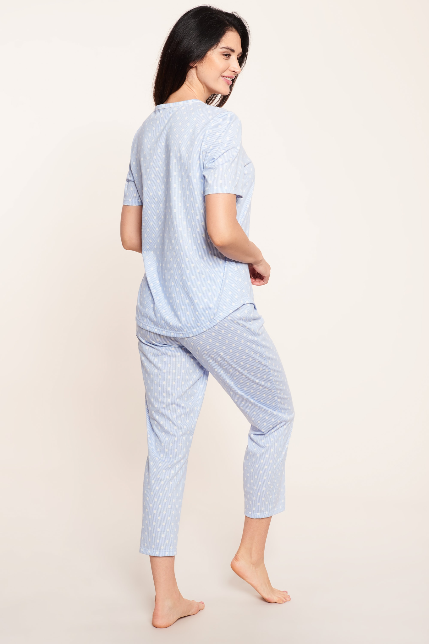 Rösch Pyjamas back view in Skyblue