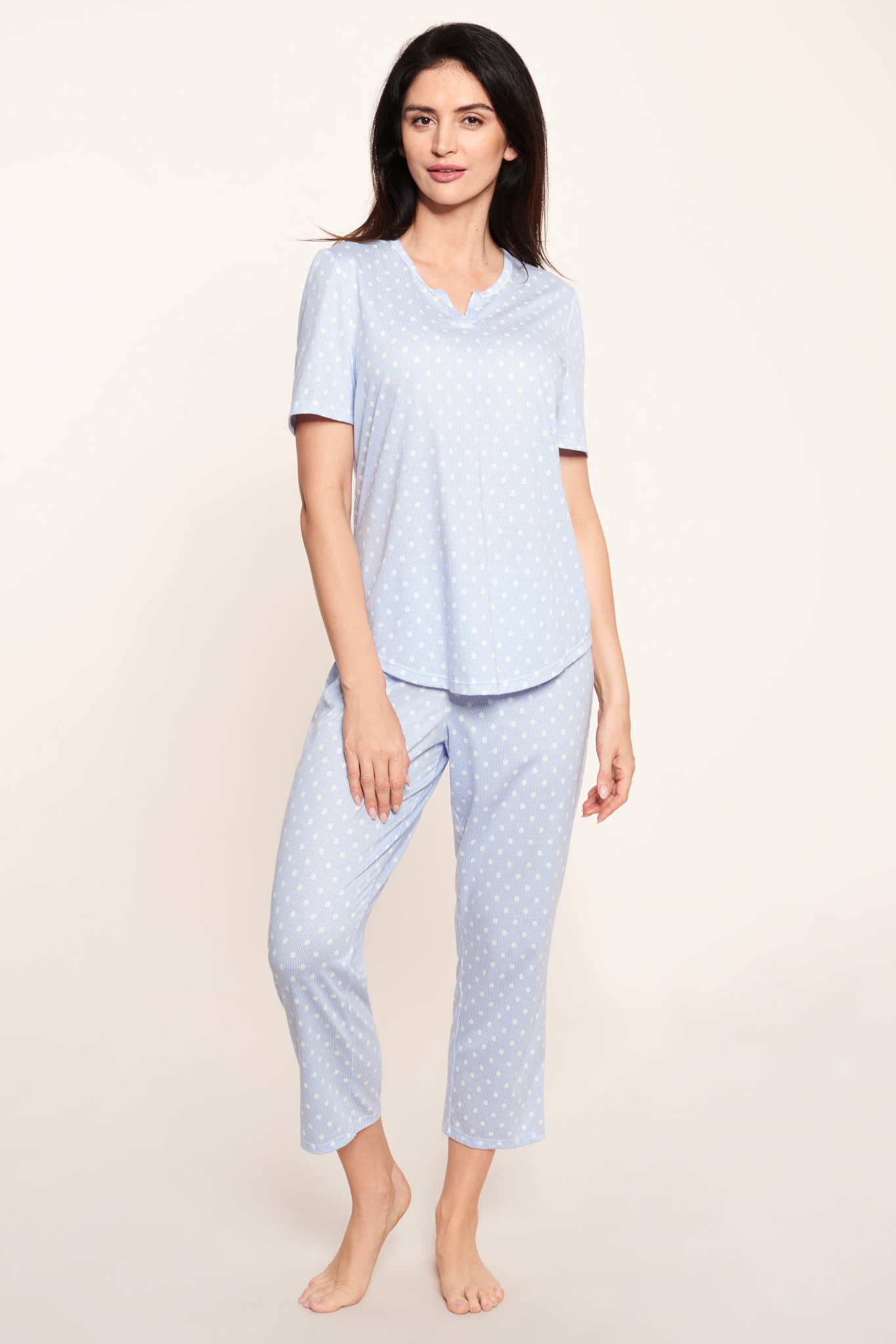 Rösch Pyjamas on model in Skyblue