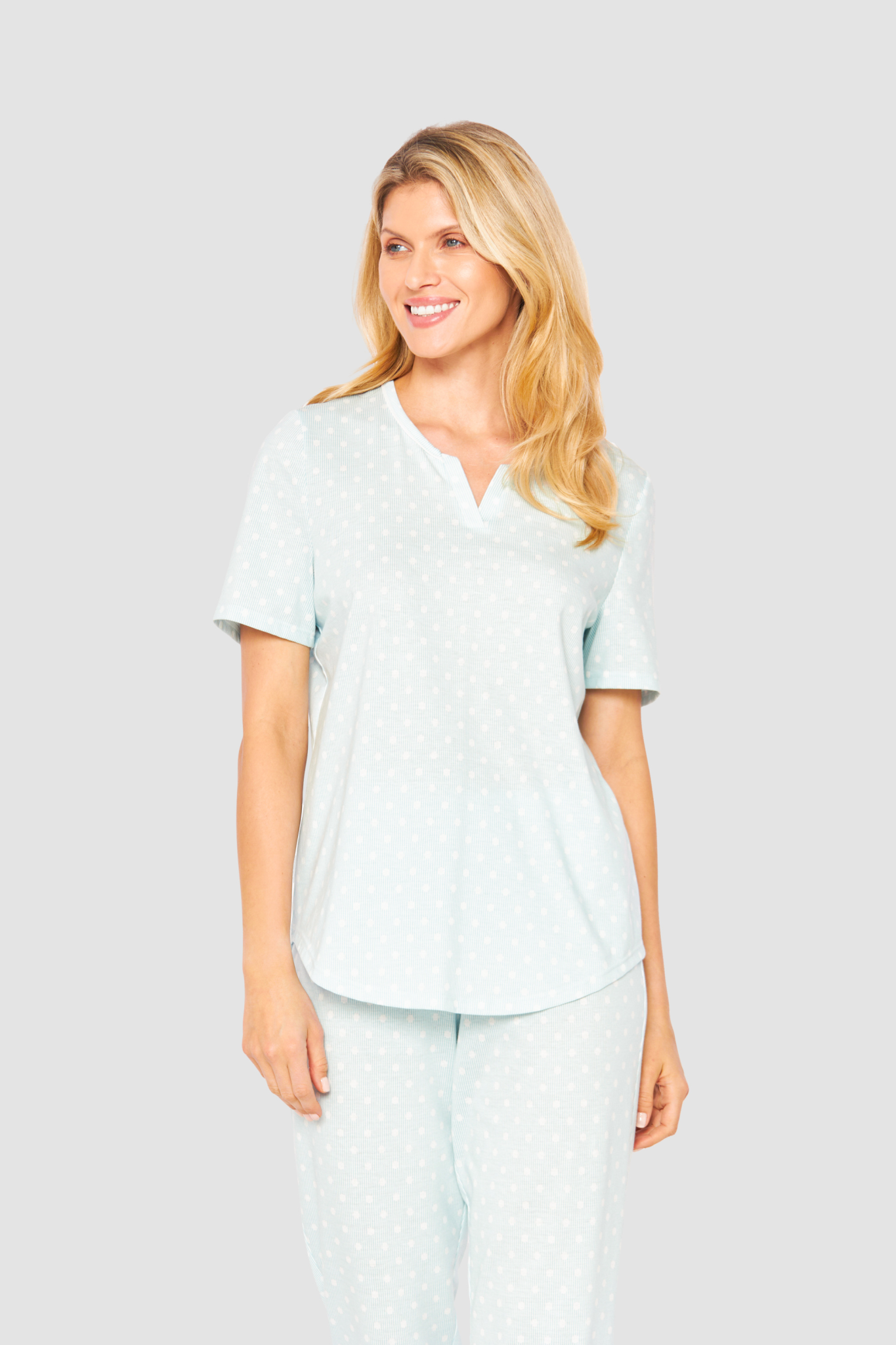 Rösch Pyjamas on model in Cool Mint