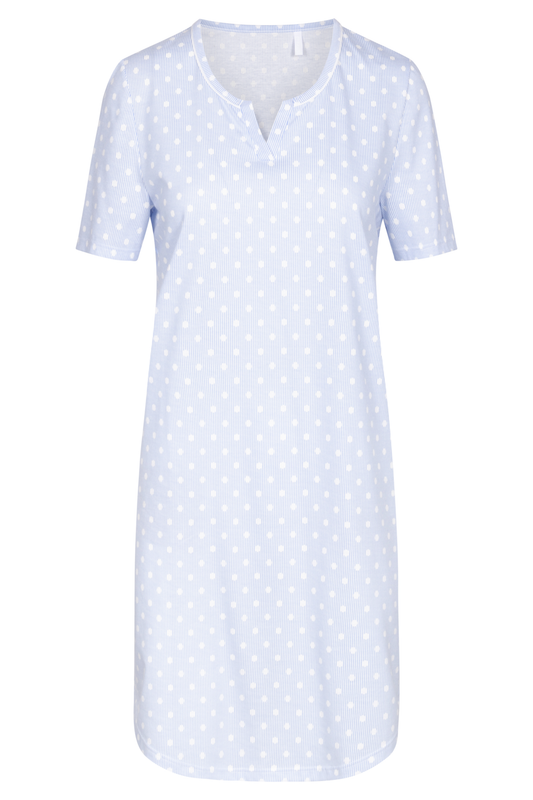 Rösch Nightgown front view in Skyblue