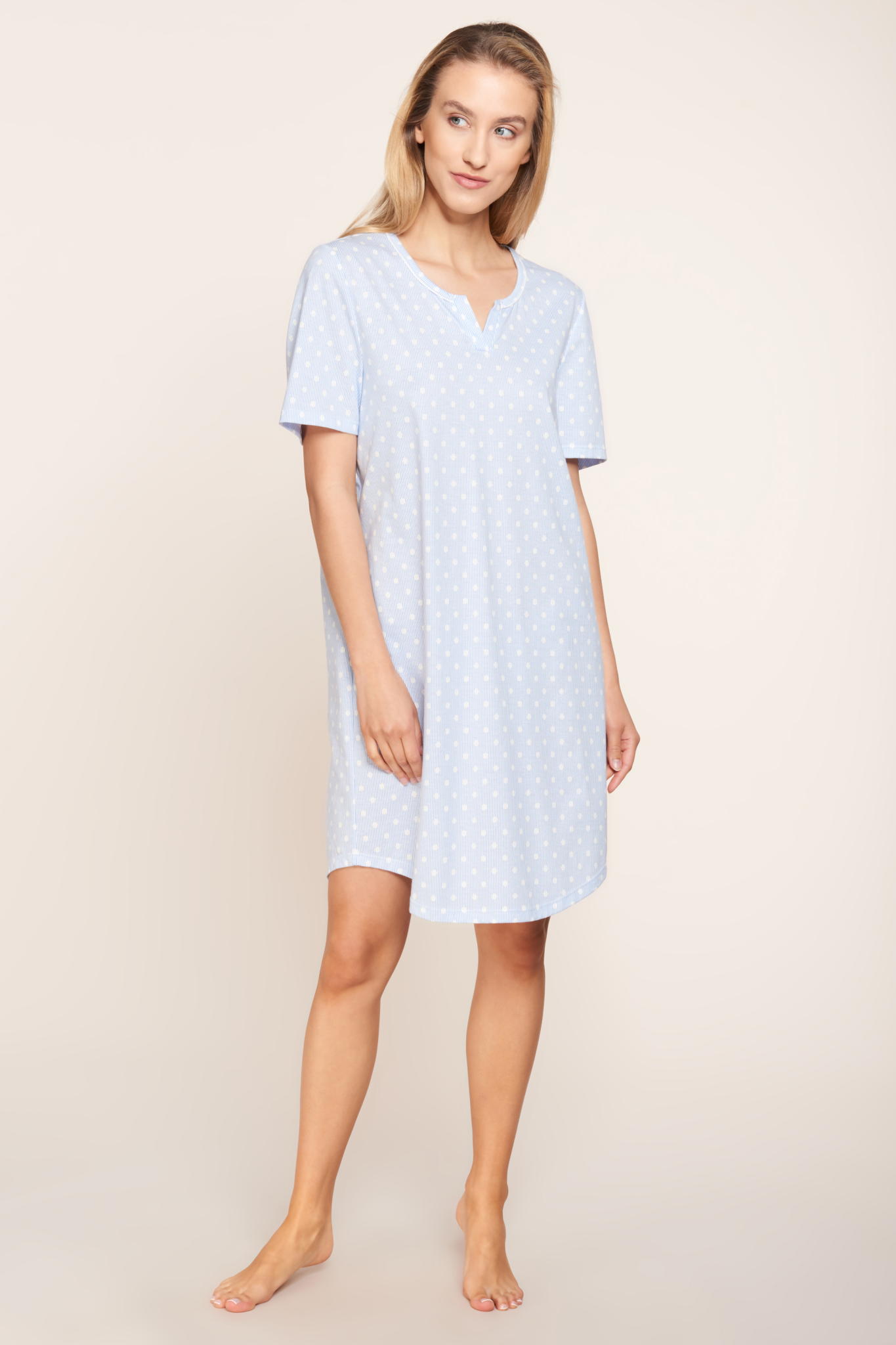 Rösch Nightgown on model in Skyblue