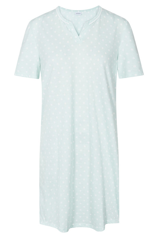 Rösch Nightgown front view in Cool Mint