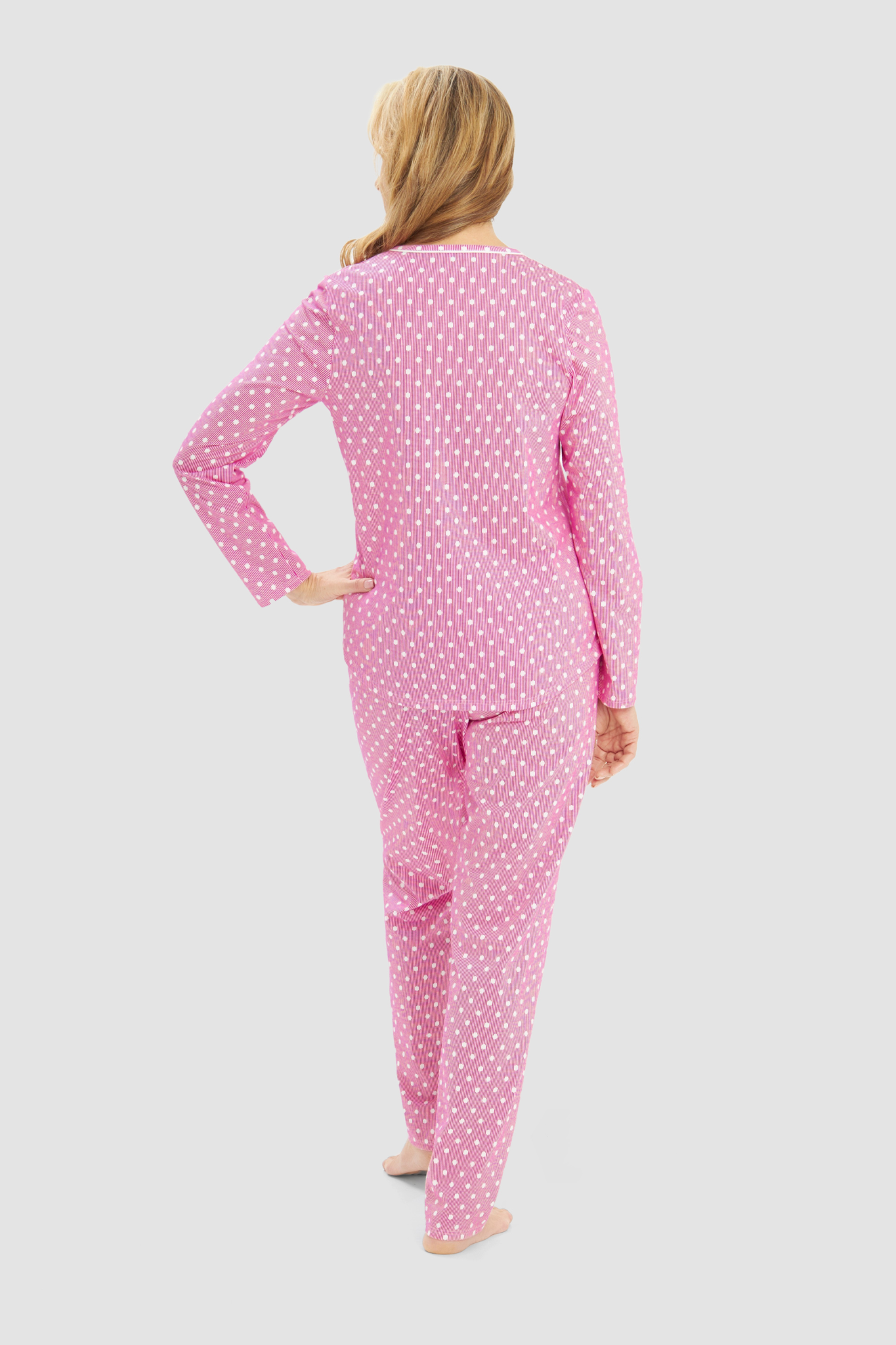 Rösch Pyjamas back view in Fuchsia