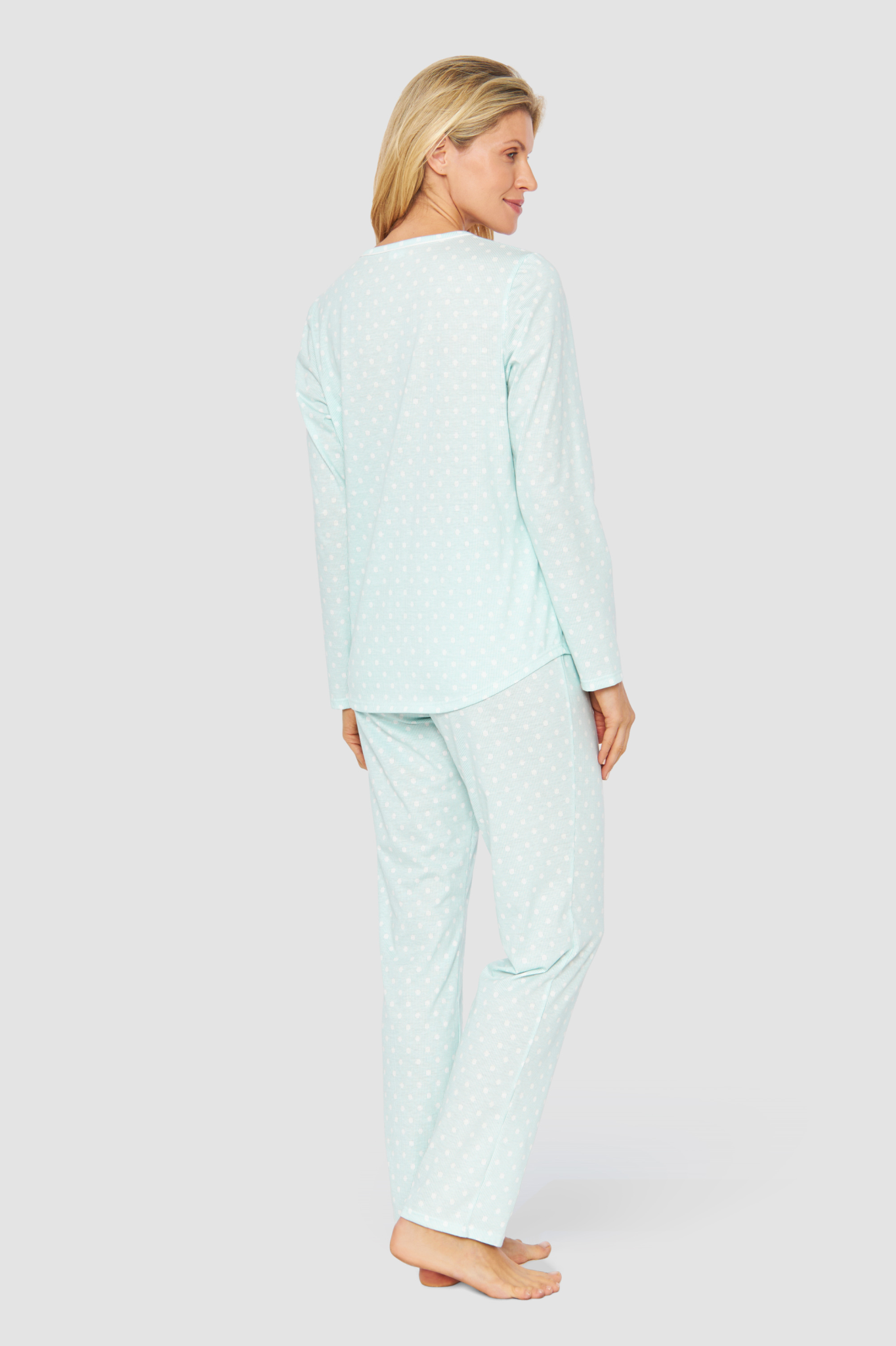 Rösch Pyjamas back view in Cool Mint
