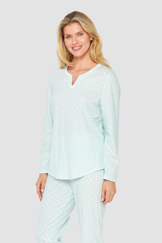 Rösch Pyjamas on model in Cool Mint