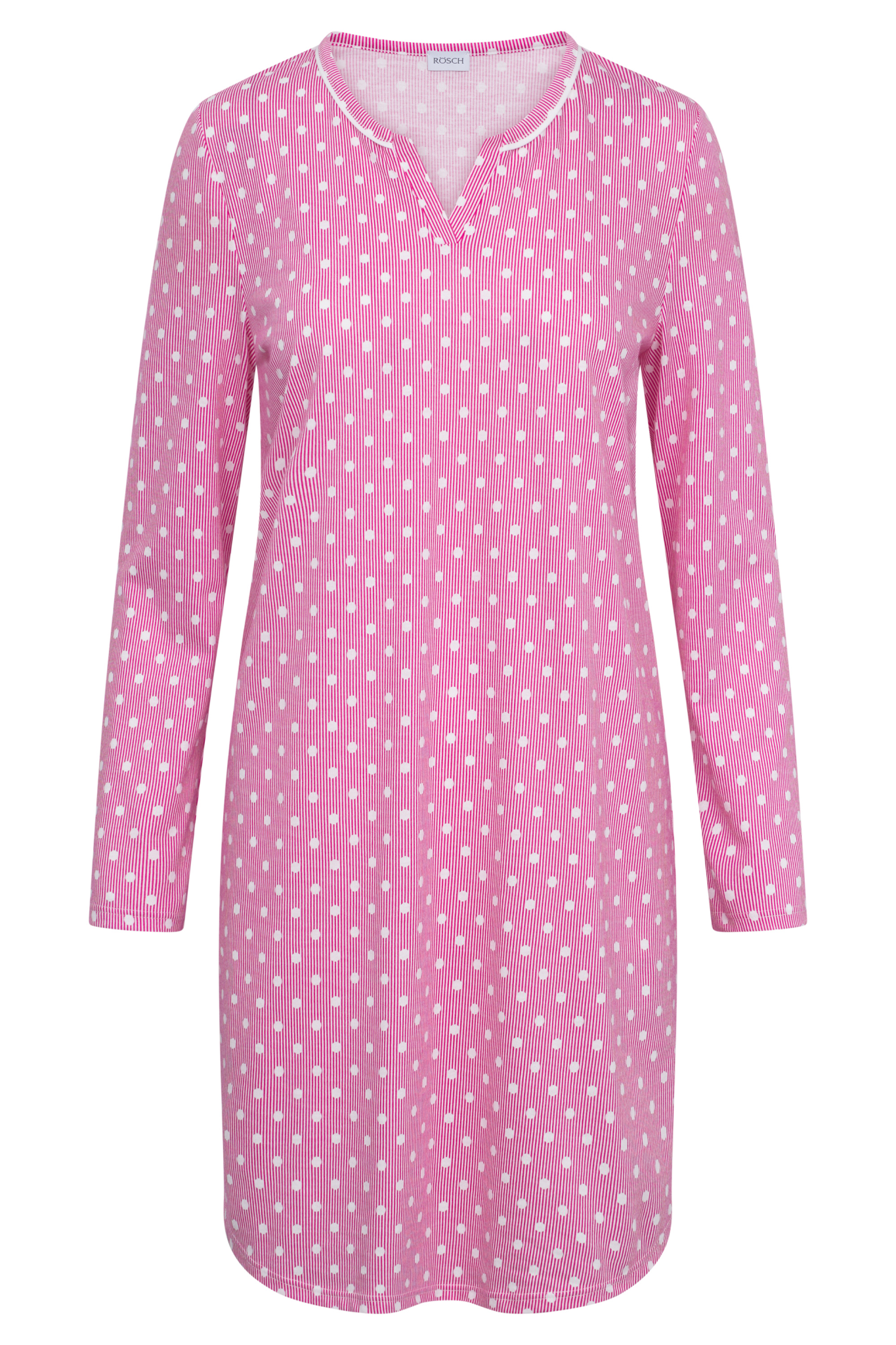Rösch Nightgown front view in Fuchsia