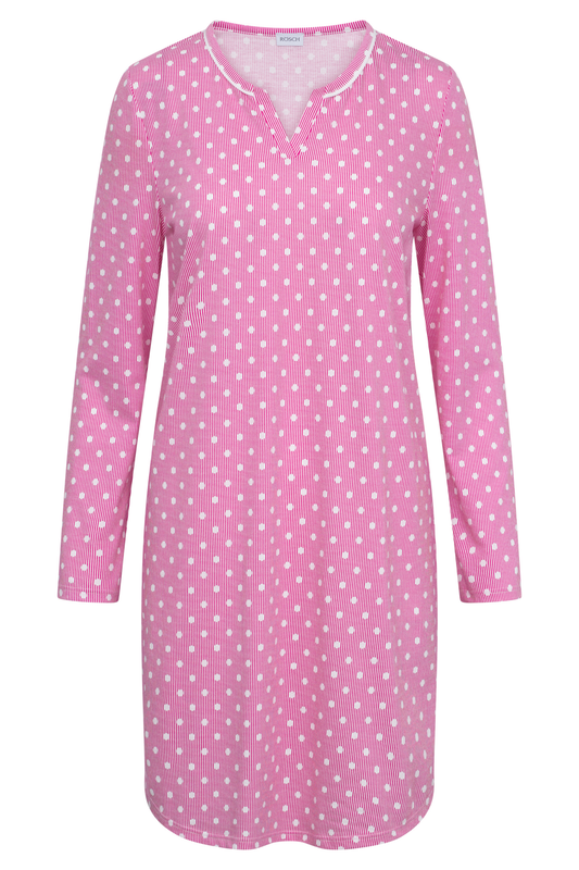 Rösch Nightgown front view in Fuchsia