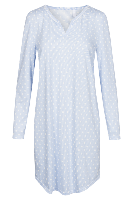 Rösch Nightgown front view in Skyblue