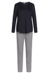 Rösch Pyjamas front view in Navy