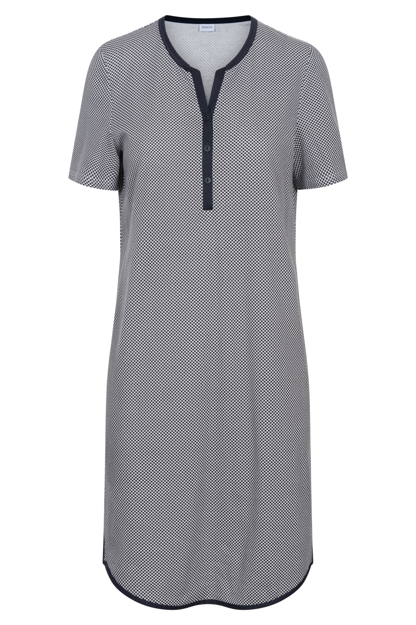 Rösch Nightgown front view in Navy