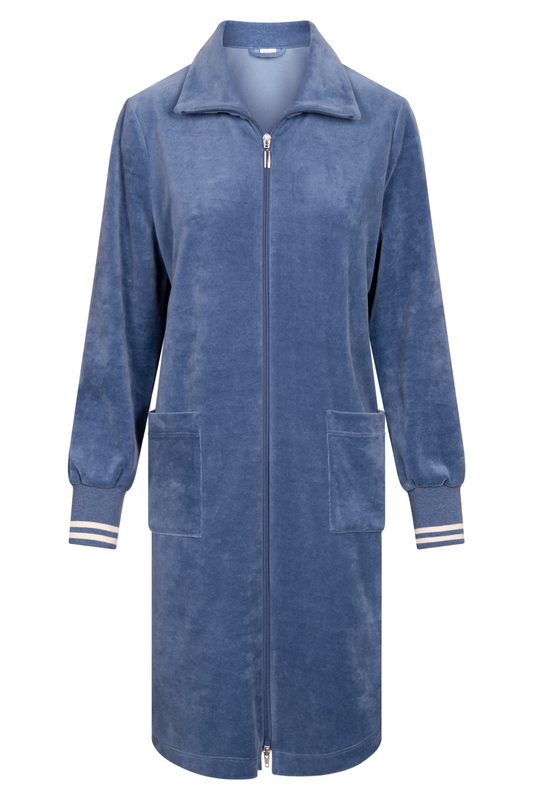 Rösch Robe front view in Denim