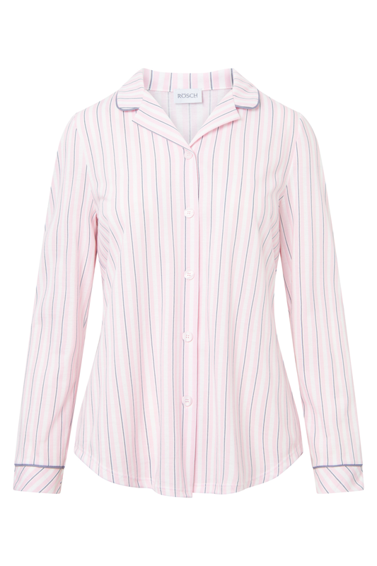 Rösch Lounge Top front view in Rose Stripe