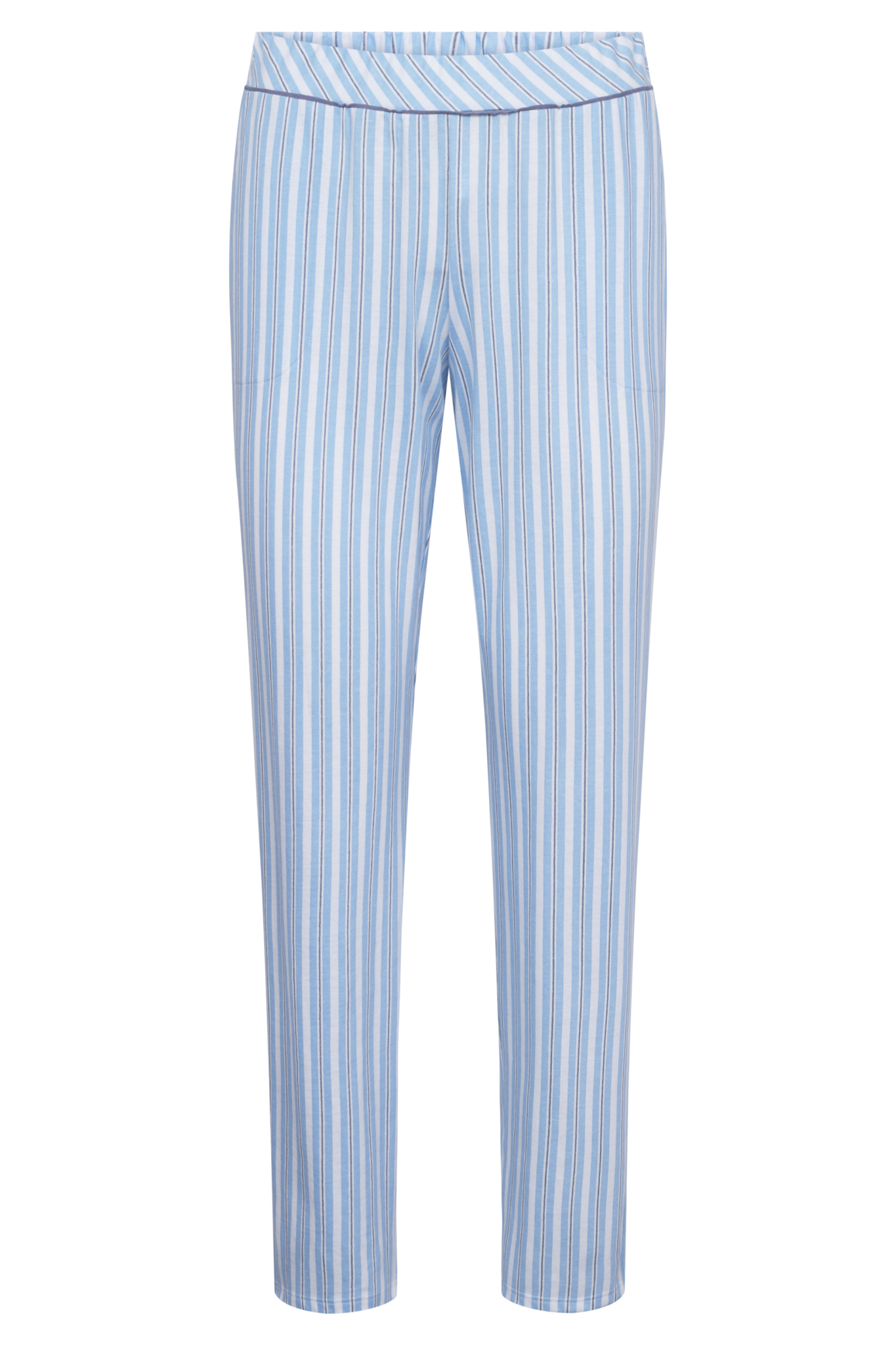 Rösch Lounge Pants front view in Denim Stripes