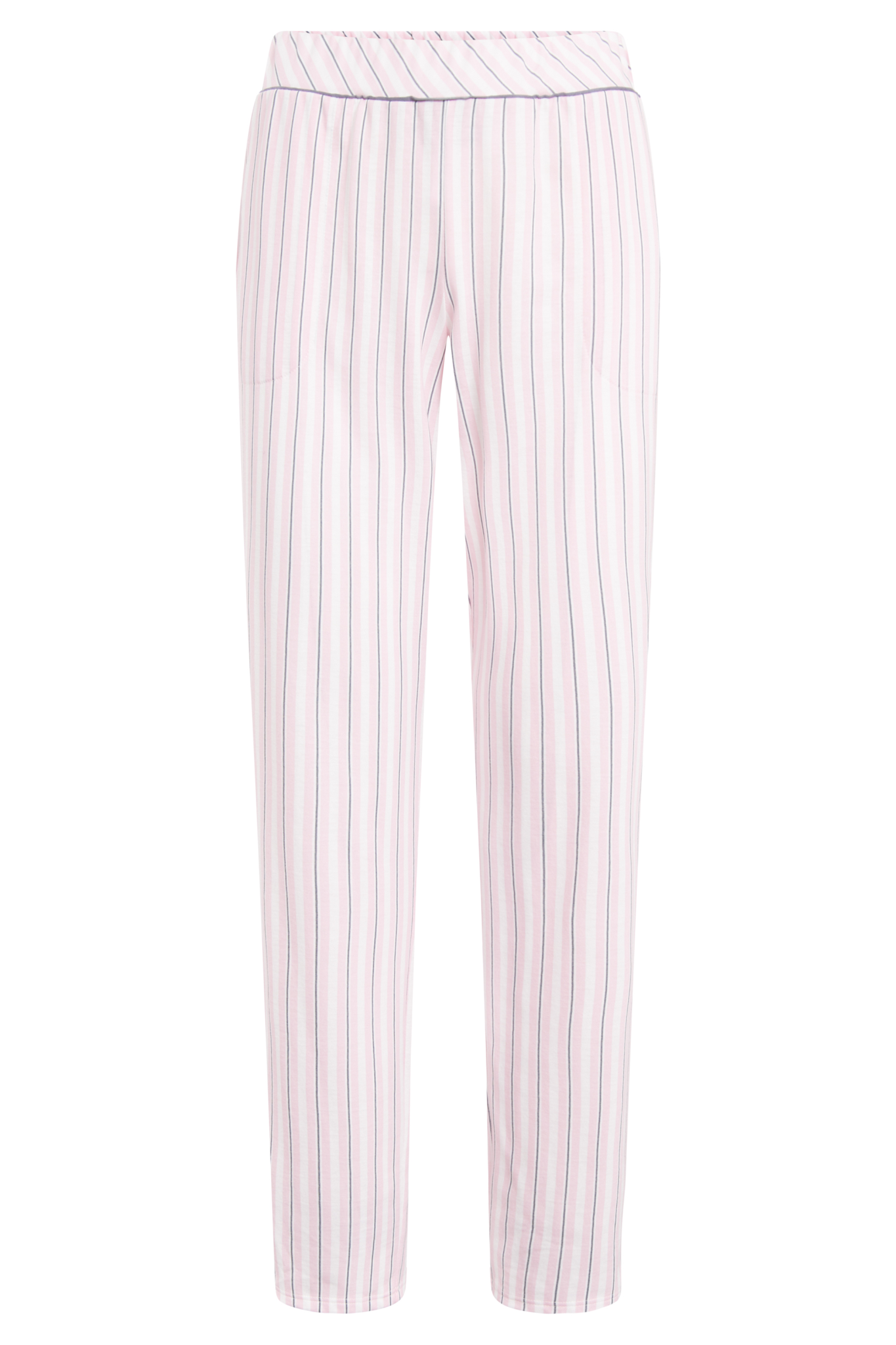 Rösch Lounge Pants front view in Rose Stripe