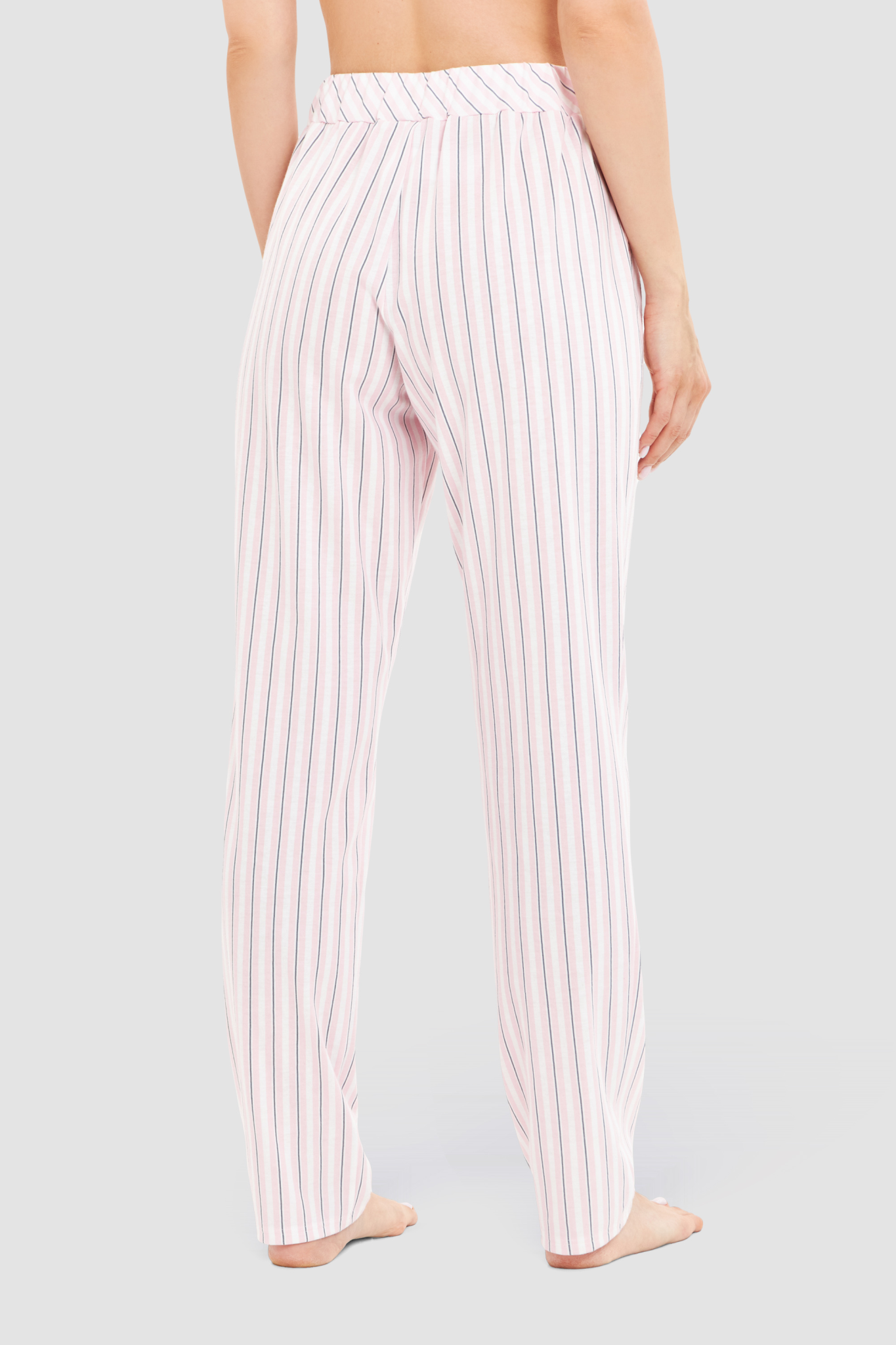 Rösch Lounge Pants back view in Rose Stripe