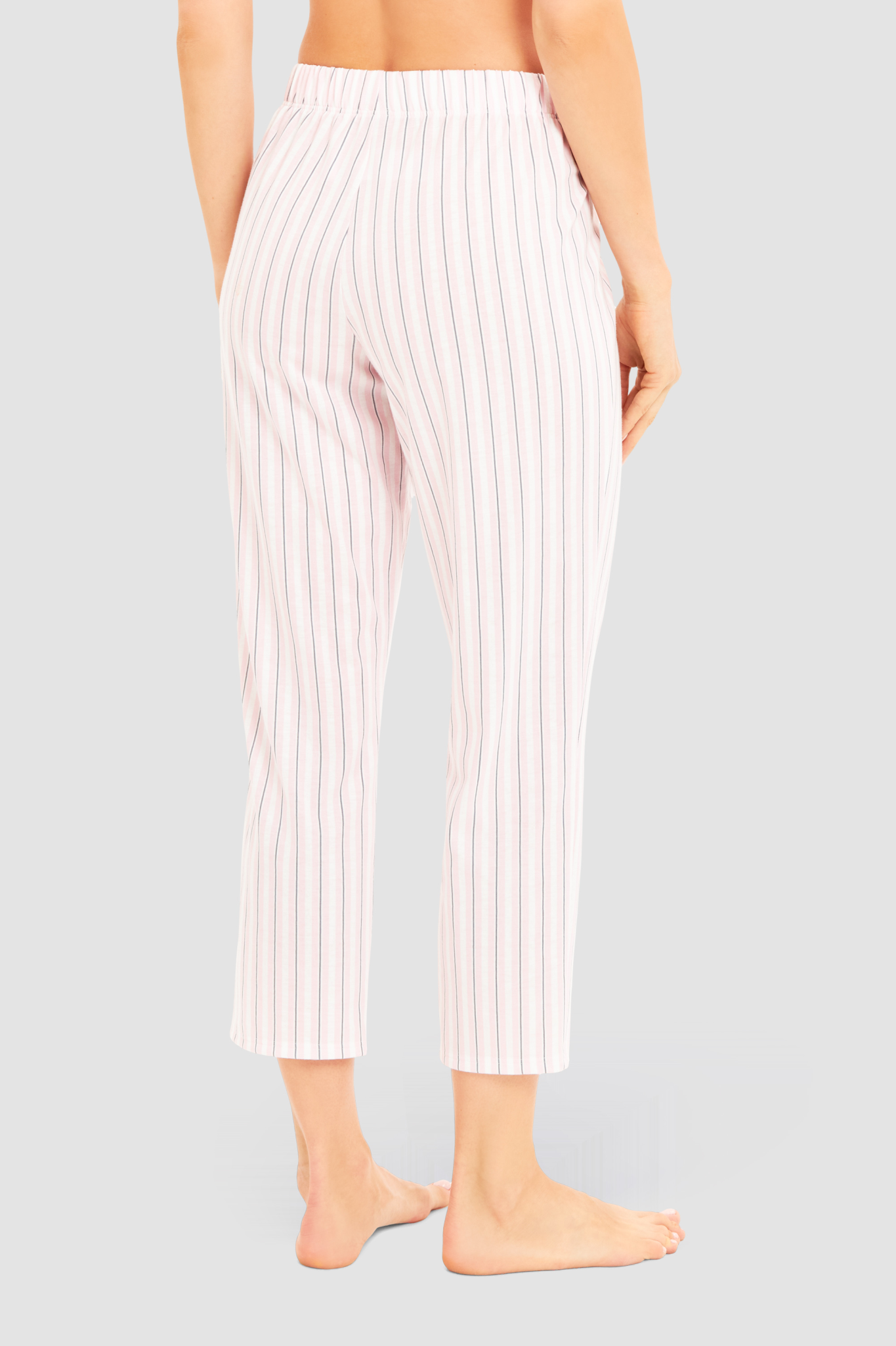 Rösch Lounge Pants back view in Rose Stripe