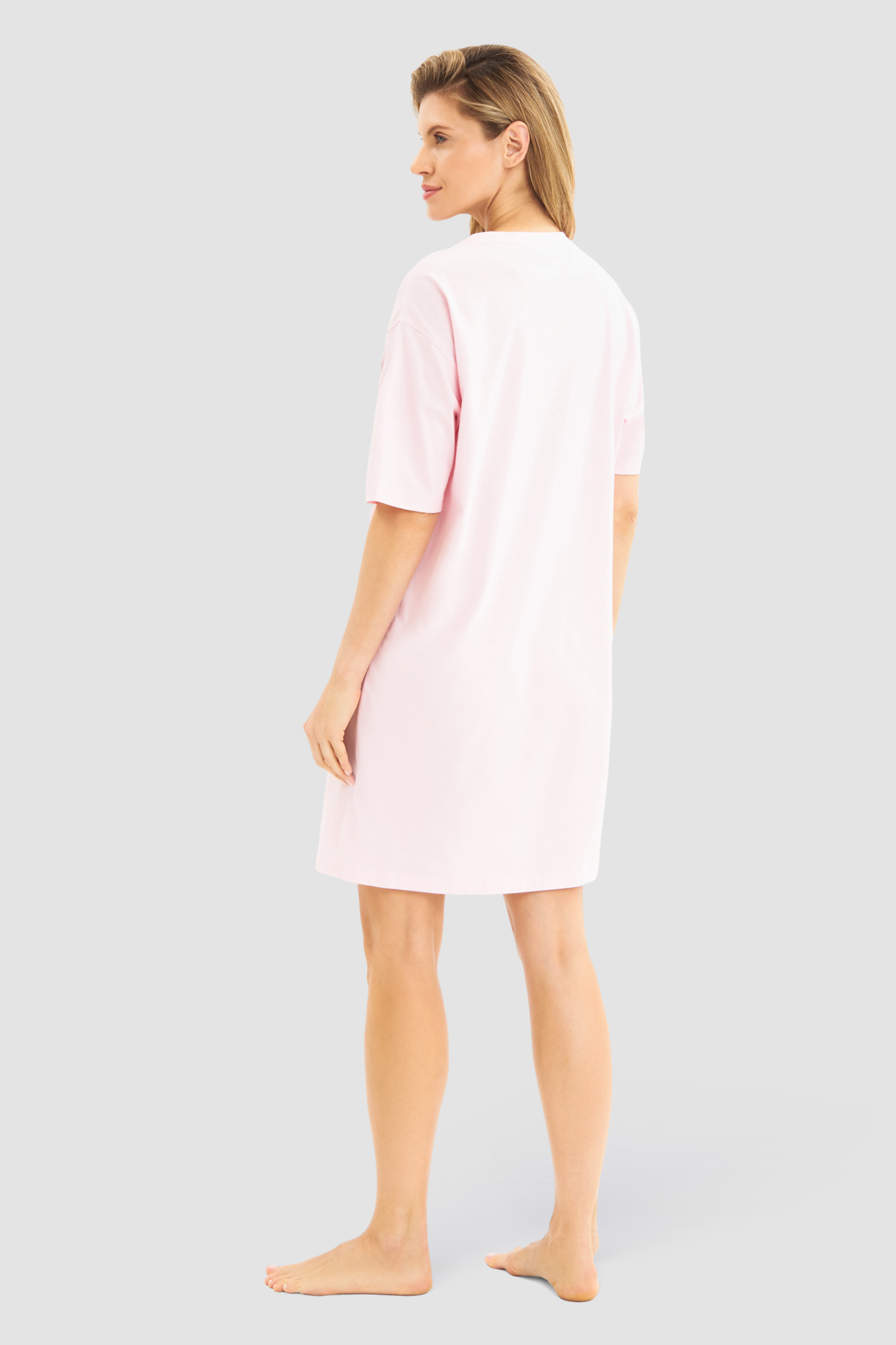 Rösch Nightgown back view in Rose