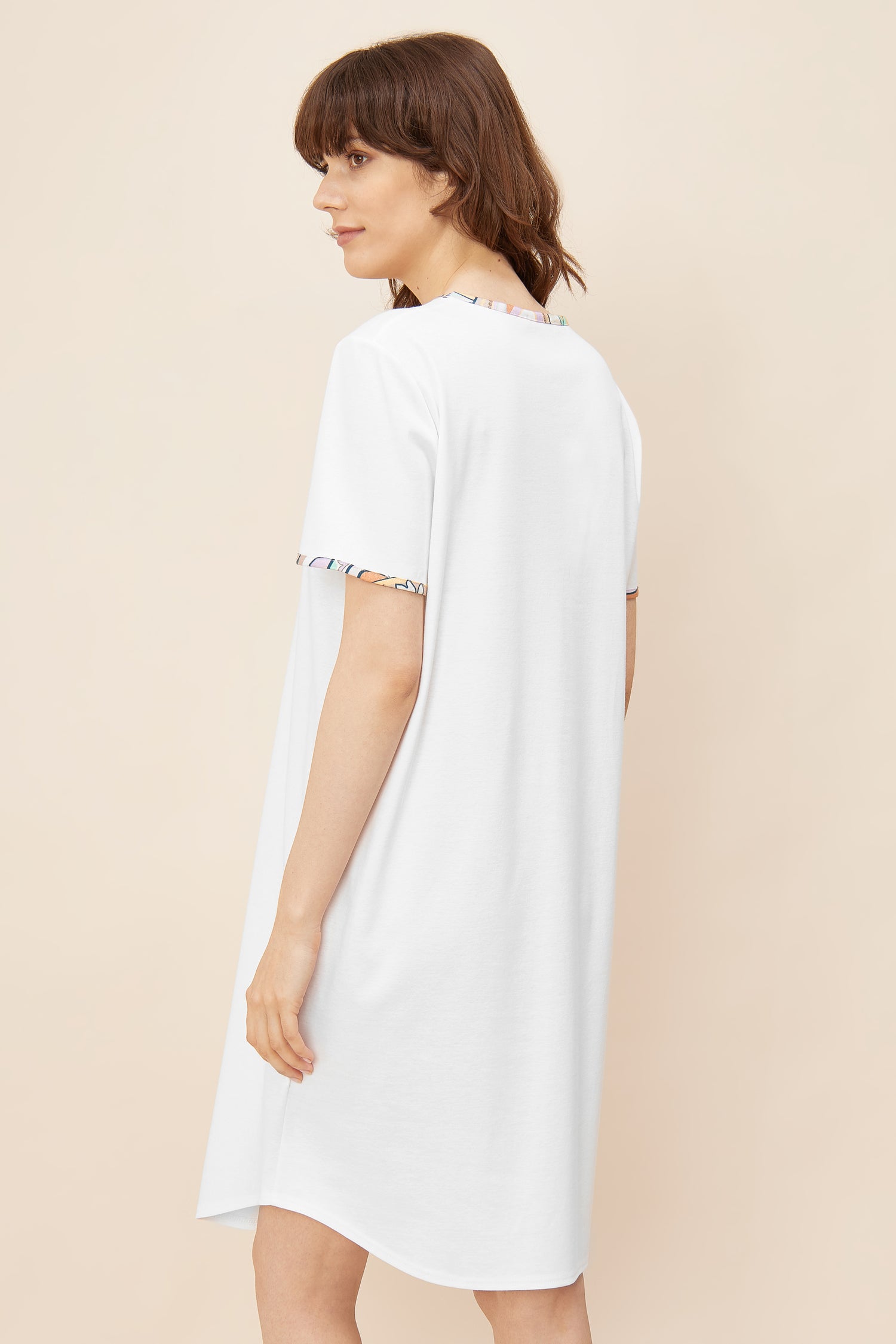 Feraud Night Dress, 1/2 Sleeve, Round Neck Motiv Paisley (3221061) Big Paisley
