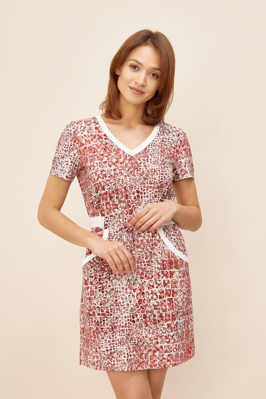 Feraud Hd,1/2 Sleeve, V-Neck, Pockets Sporty An (3221082) Sporty Animal Print