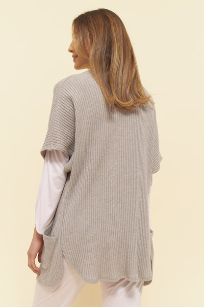 Feraud Jacket, Overcut, Round Neck Cashmere Kni (3221143) Heather Nature