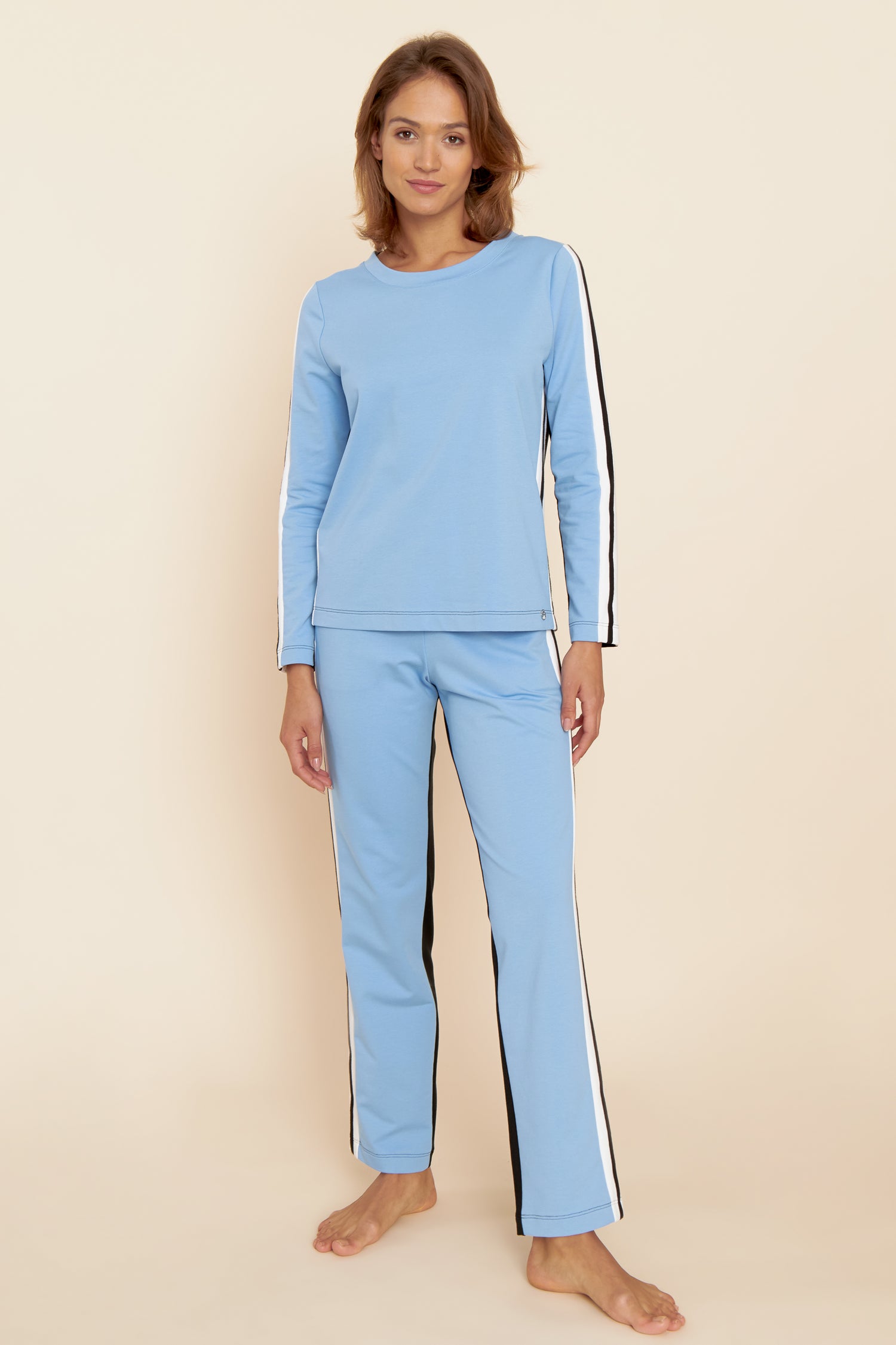Feraud Pants, 1/1, Pockets Modern Casual (3221176) Colourmix Blue
