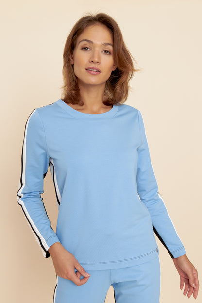 Feraud Sweatshirt, 1/1 Sleeve, Round Neck Moder (3221177) Colourmix Blue
