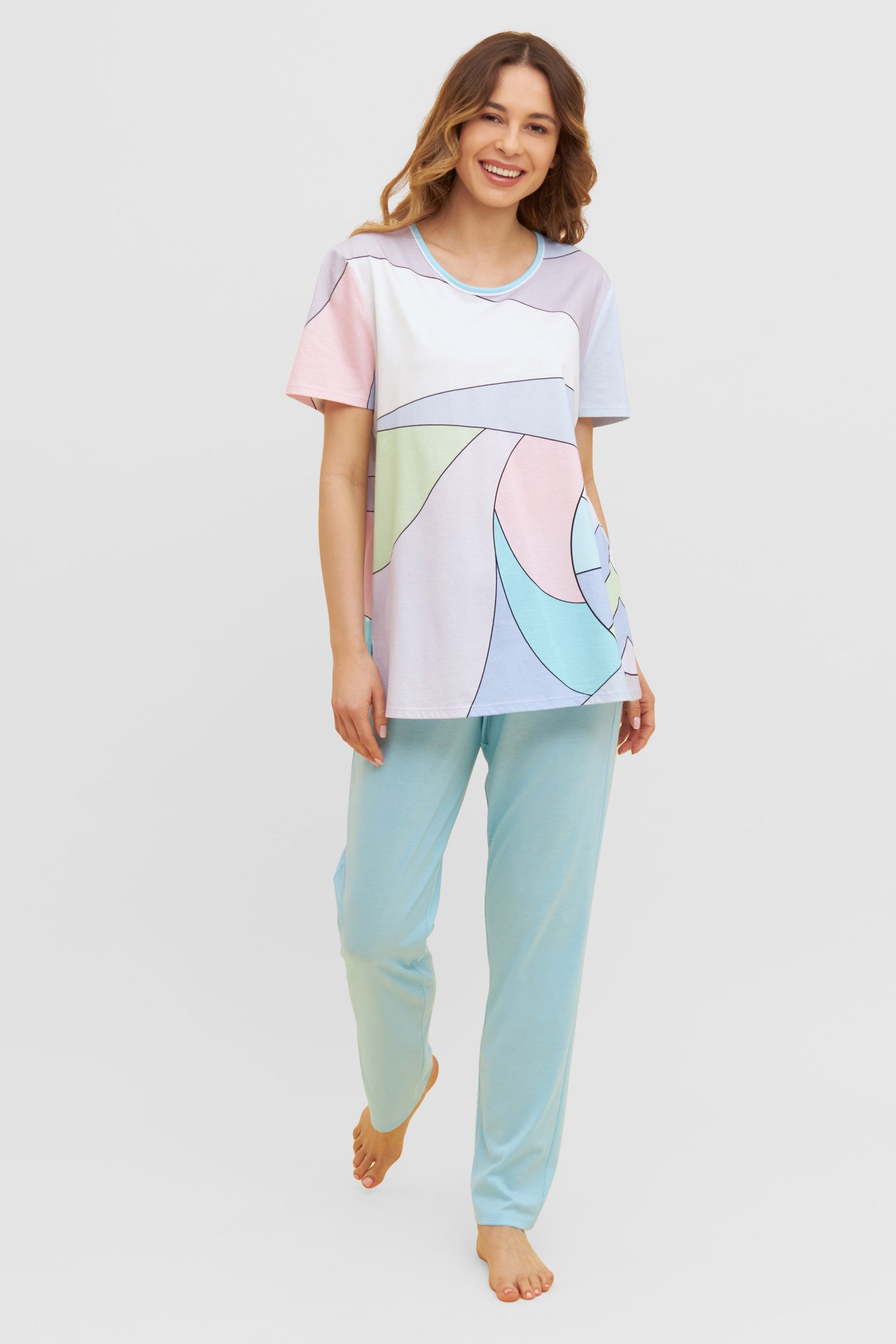 Feraud Pajama, 1/2 Sleeve, Pants 1/1, Round Neck Ar (3231000) Colourmix
