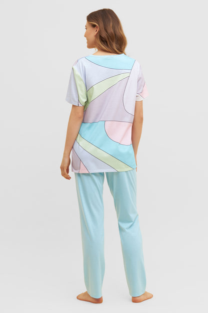 Feraud Pajama, 1/2 Sleeve, Pants 1/1, Round Neck Ar (3231000) Colourmix