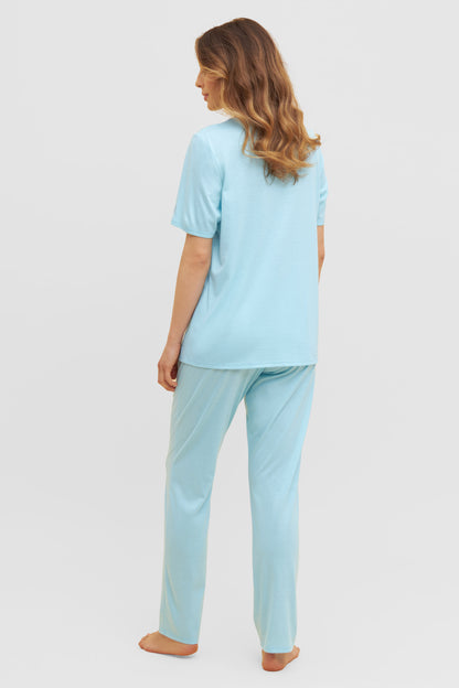 Feraud Pajama, 1/2 Sleeve, Pants 1/1, Round Neck Mo (3231004) Fresh Mint