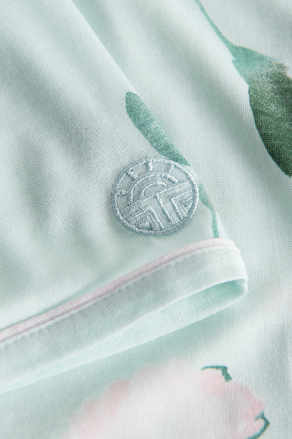Feraud Night Dress, 1/2 Sleeve, V-Neck Pastel Flower (3231121) Pastell Flowers