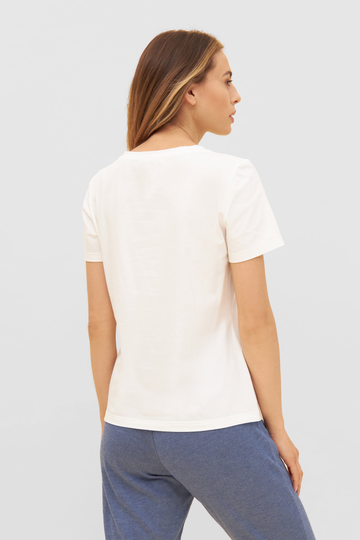 Feraud Shirt, 1/2 Sleeve, Round Neck Basic Shir (3231178) Ivory