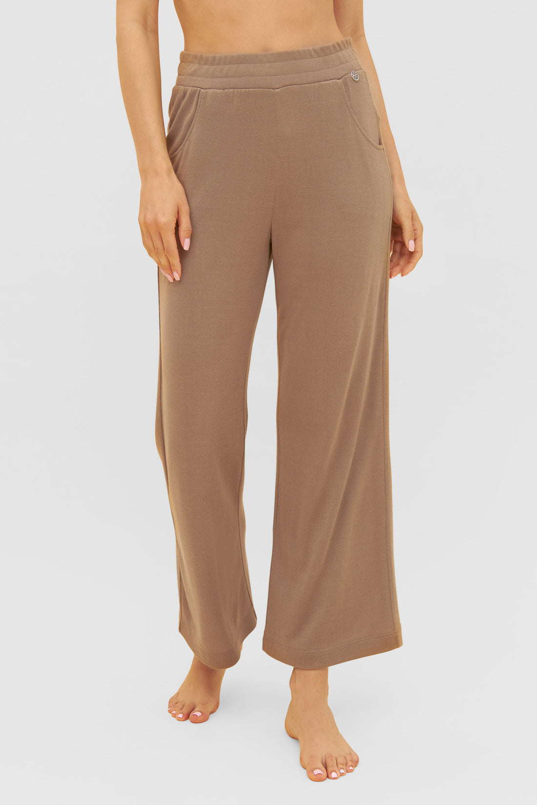 Feraud Pants, 7/8, Culotte, Pockets Knit Uni (3231183) Toffee