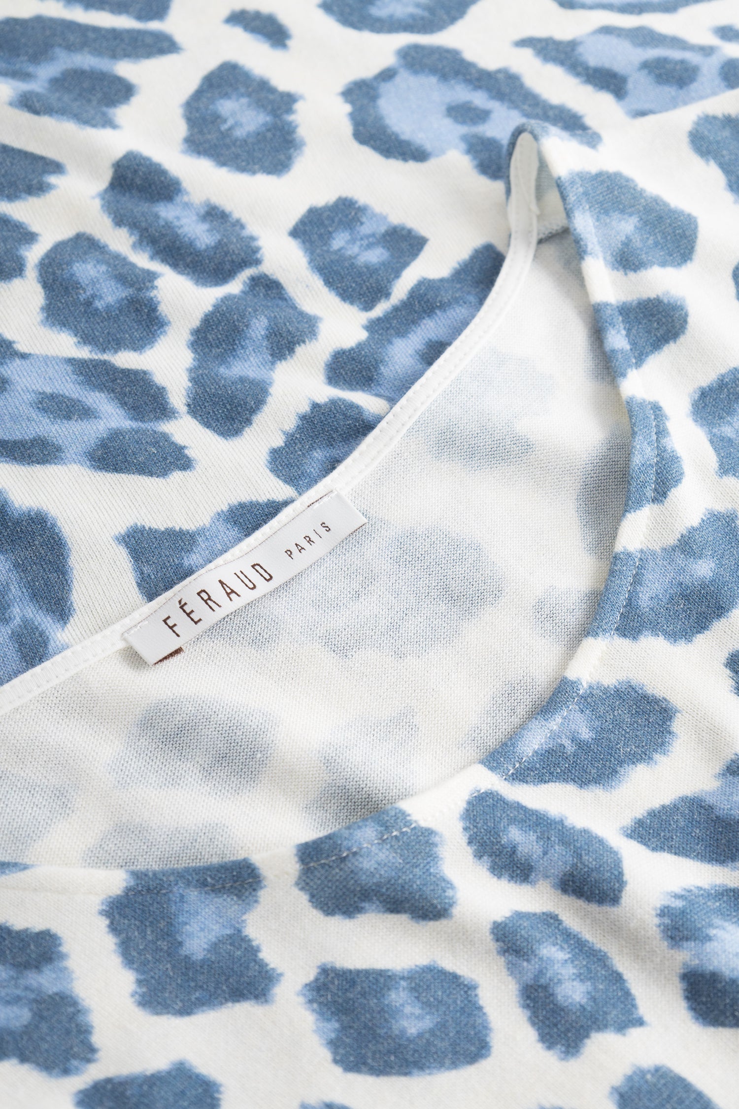 Feraud Shirt, 3/4 Sleeve, Round Neck Knit Leo-P (3231191) Modern Leo