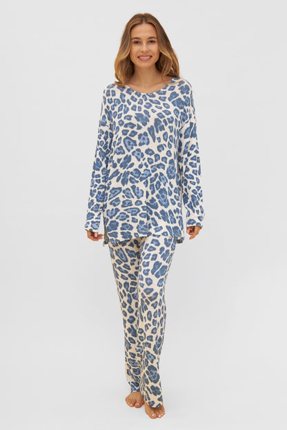 Feraud Shirt, 3/4 Sleeve, Round Neck Knit Leo-P (3231191) Modern Leo