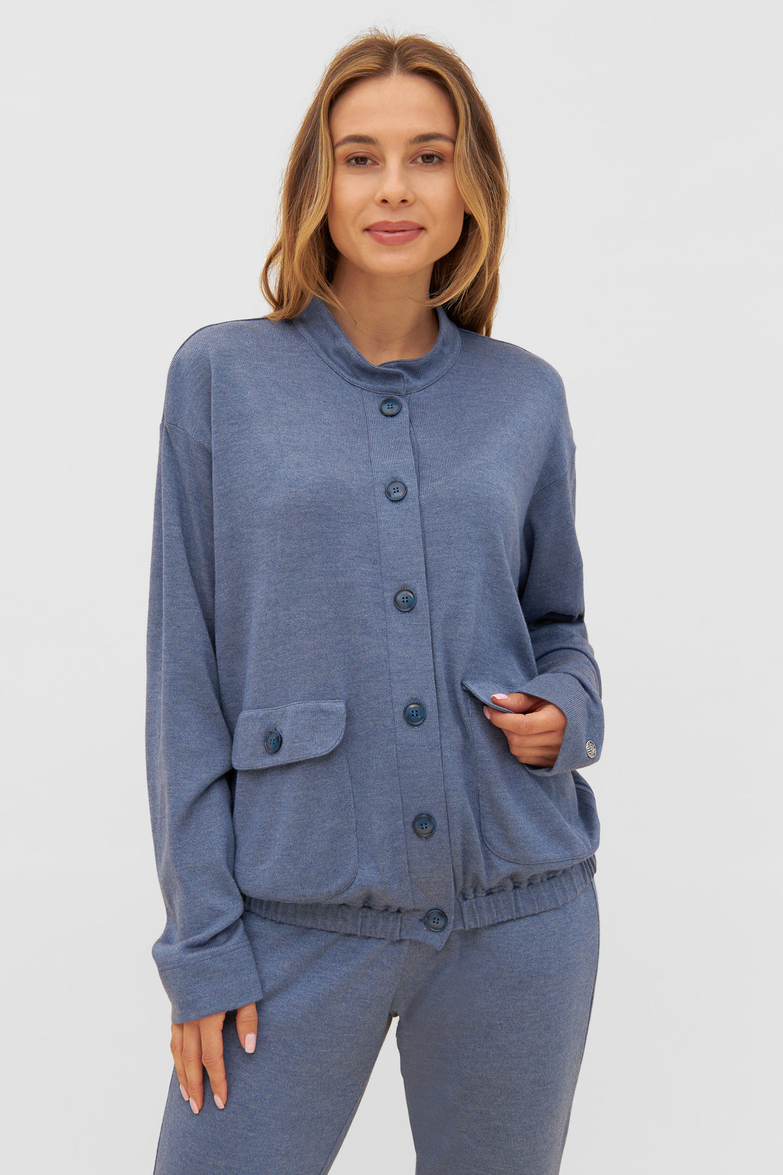 Feraud Jacket, 1/1 Sleeve, Buttoned, Pockets Kn (3231195) Blue