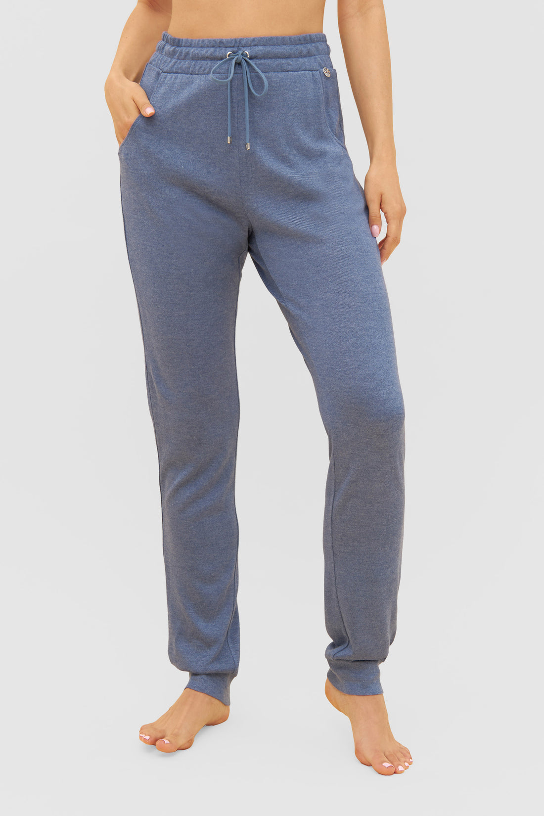 Feraud Pants, 1/1, Pockets, Cuffed Knit Uni Blu (3231196) Blue