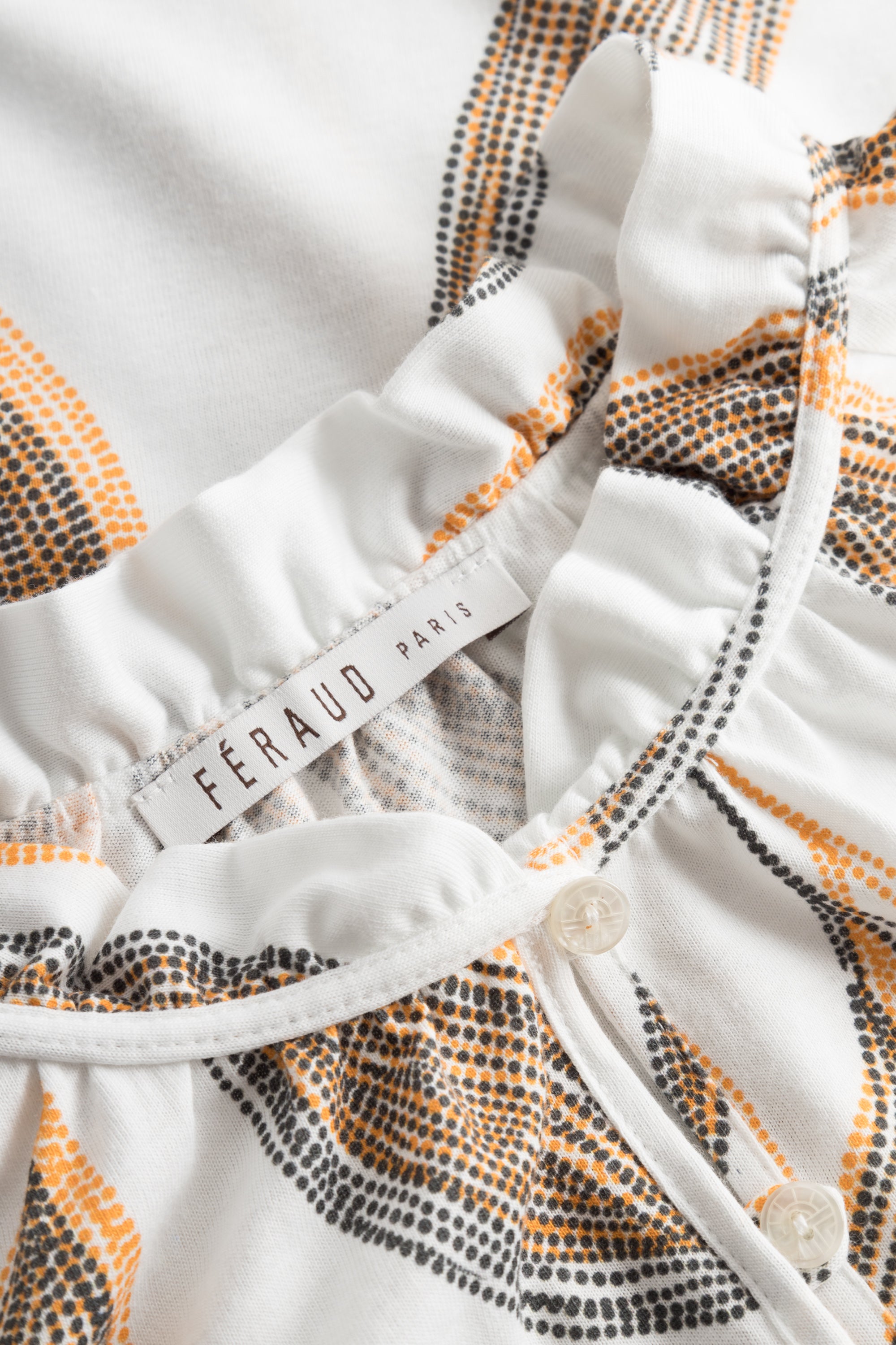 Feraud Pajama, 1/1 Sleeve, Pants 1/1, Button Panel, (3231270) Modern Leaves